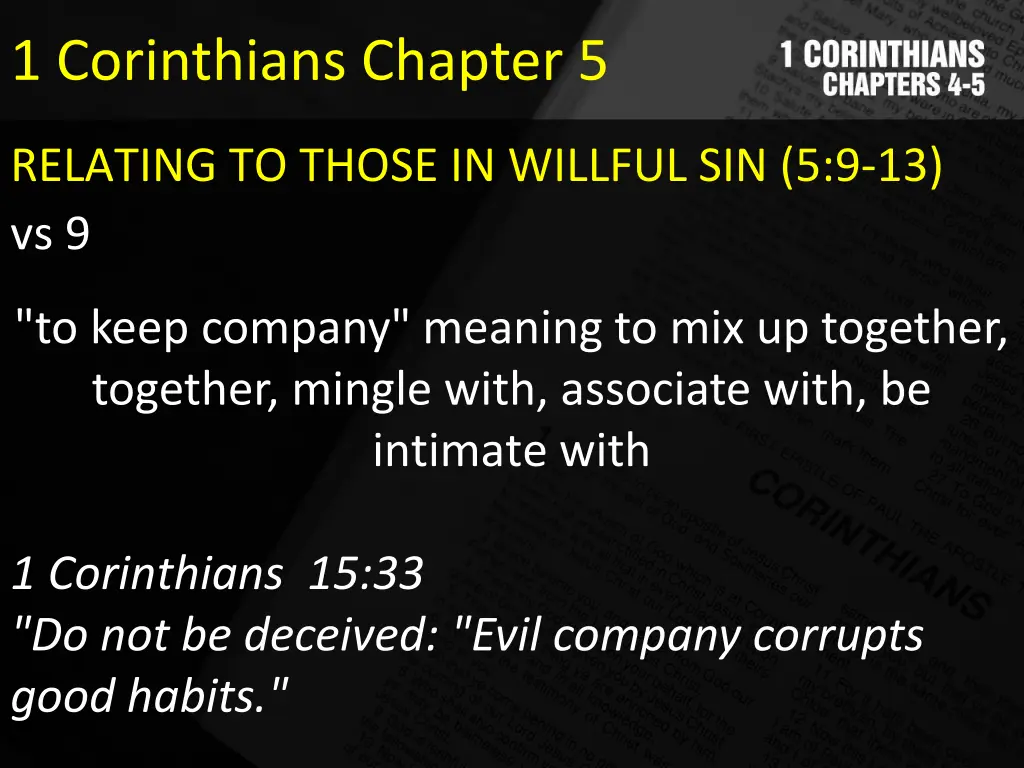 1 corinthians chapter 5 11