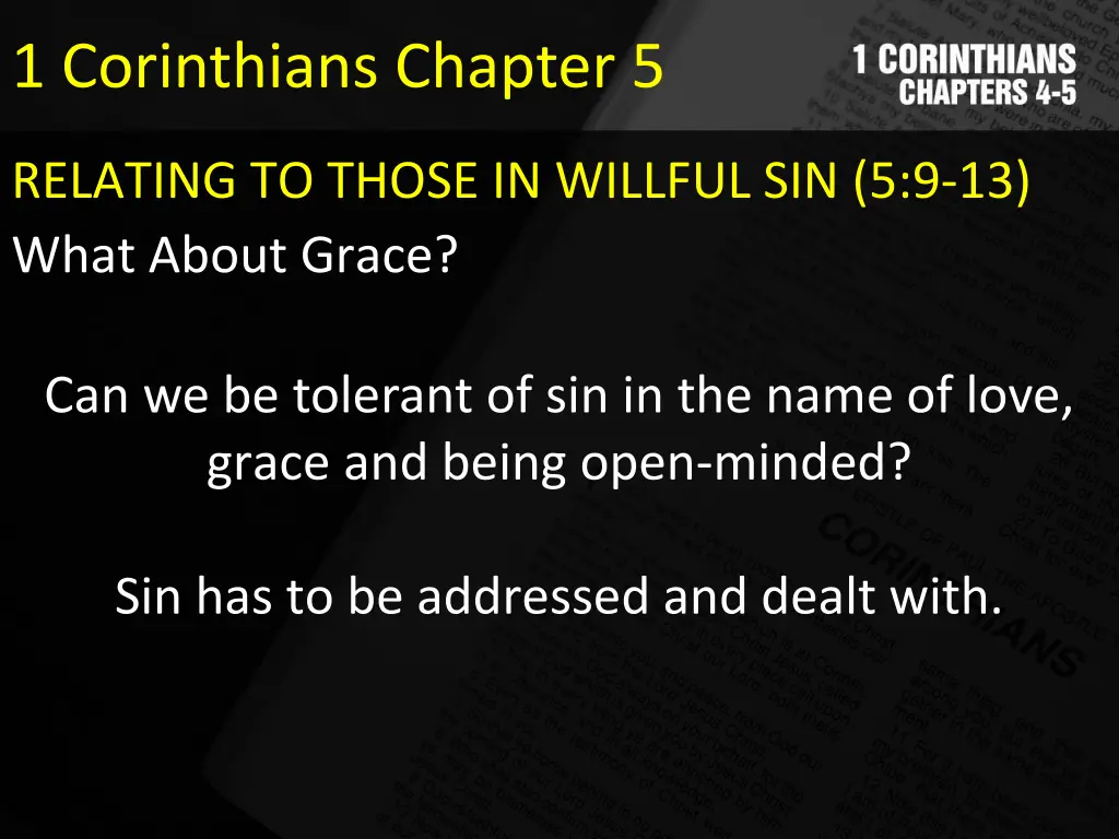 1 corinthians chapter 5 13