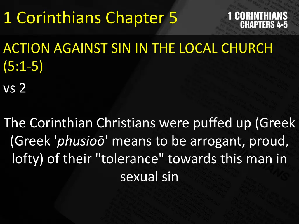 1 corinthians chapter 5 2