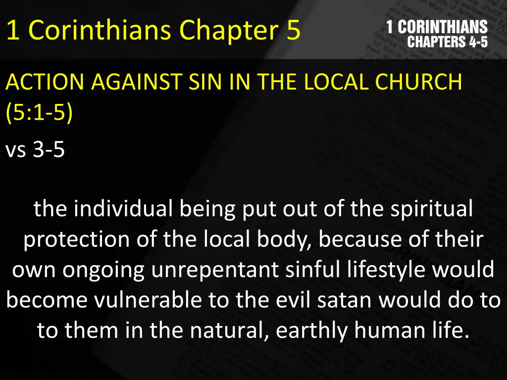 1 corinthians chapter 5 5