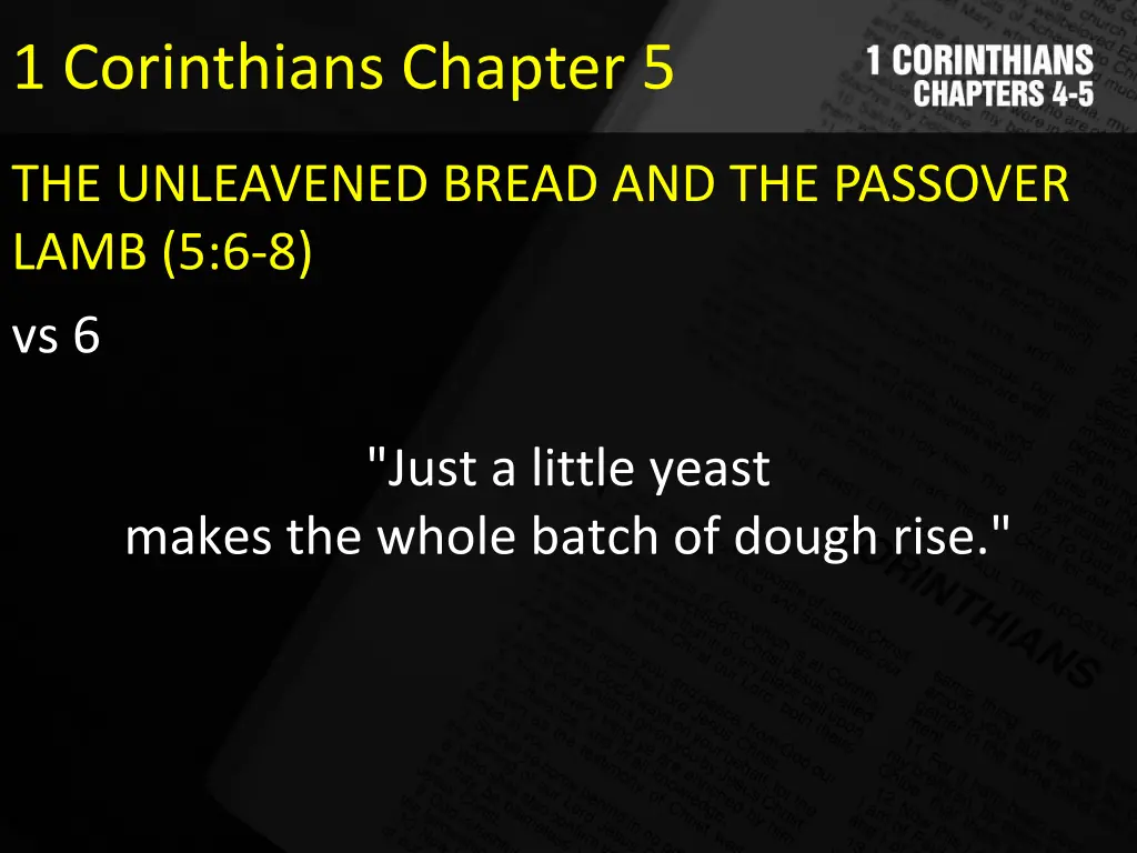 1 corinthians chapter 5 9