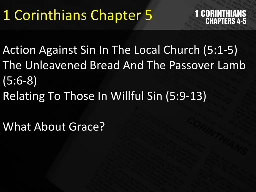 1 corinthians chapter 5