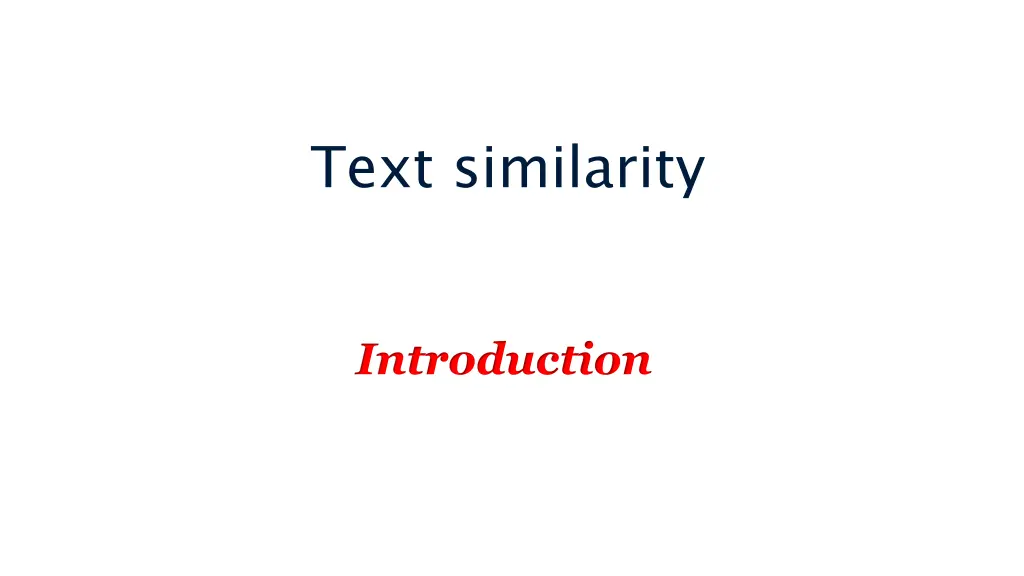 text similarity