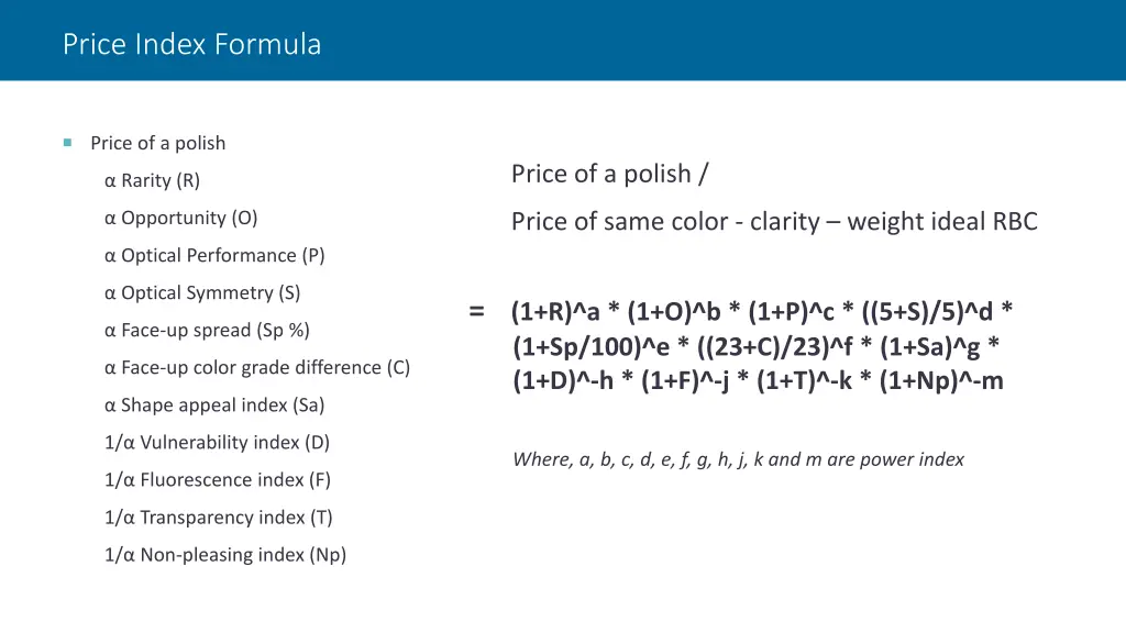 price index formula