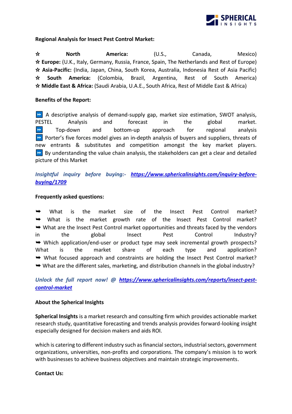 regional analysis for insect pest control market