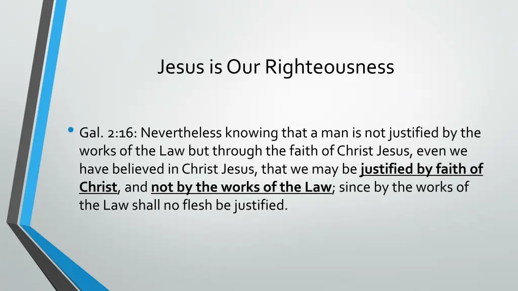 jesus is our righteousness 1