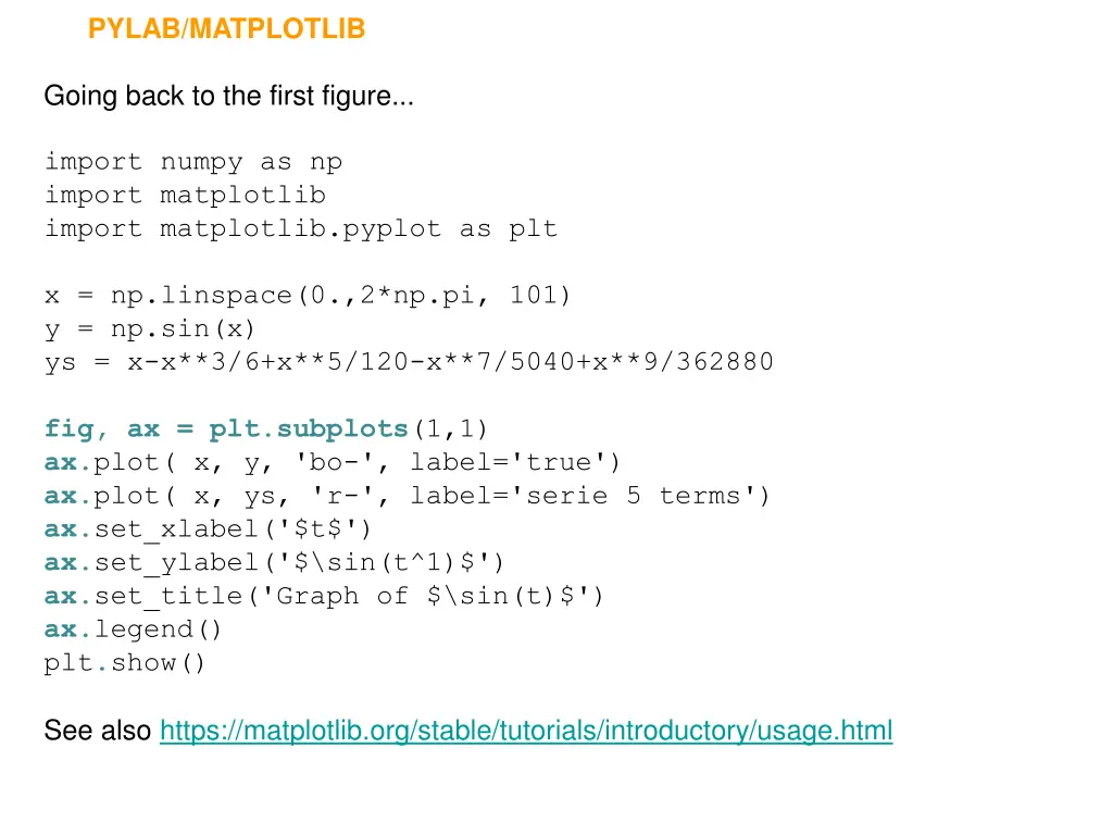 pylab matplotlib 2