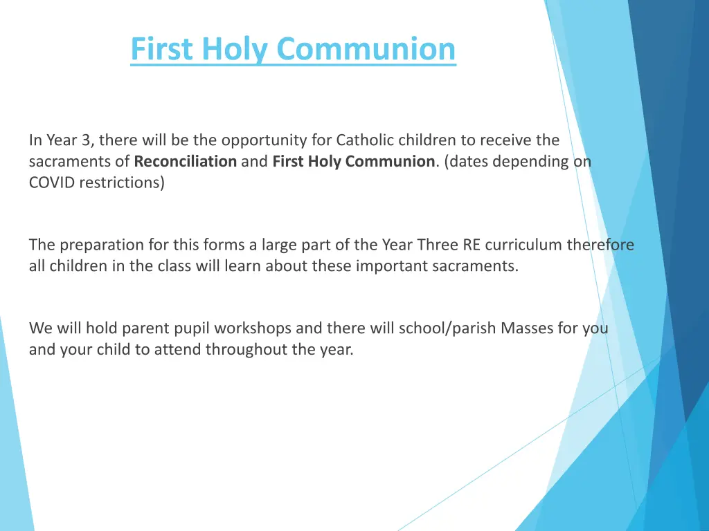 first holy communion