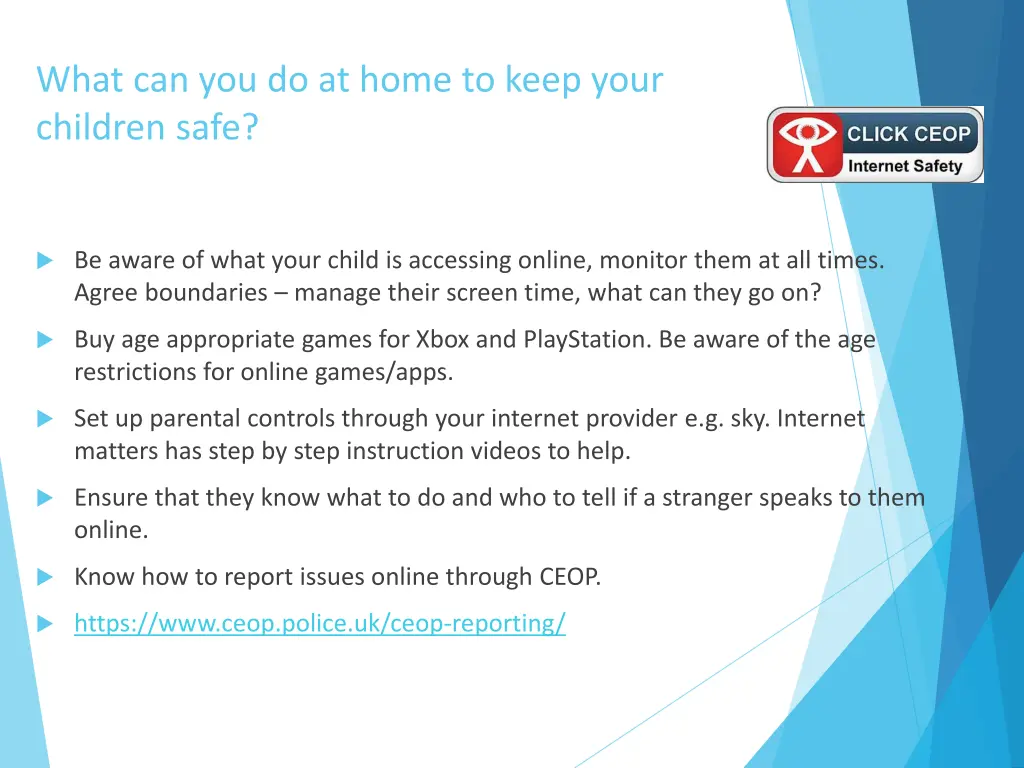 what can you do at home to keep your children safe