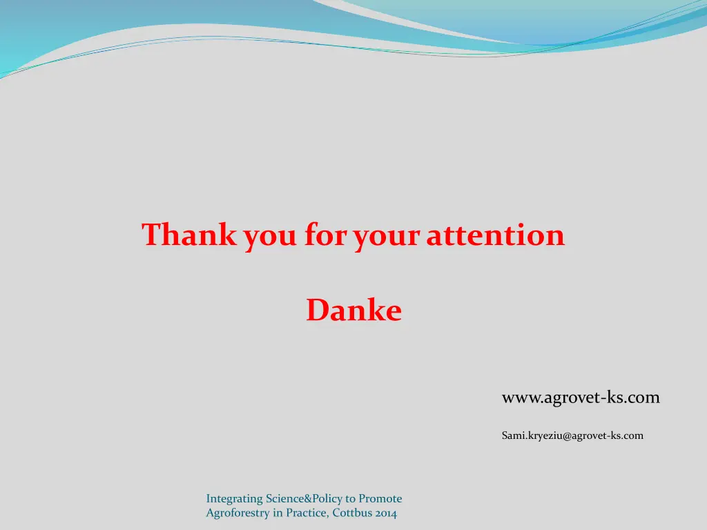 thank you for your attention