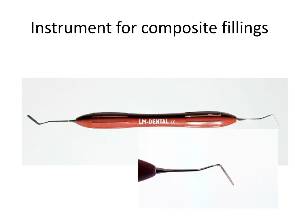 instrument for composite fillings