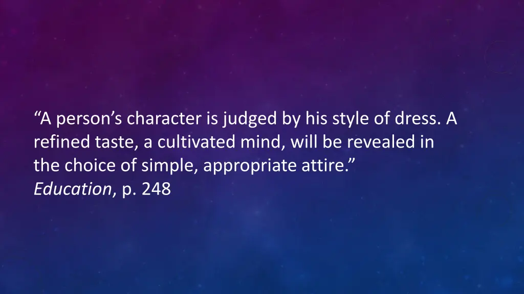 a person s character is judged by his style