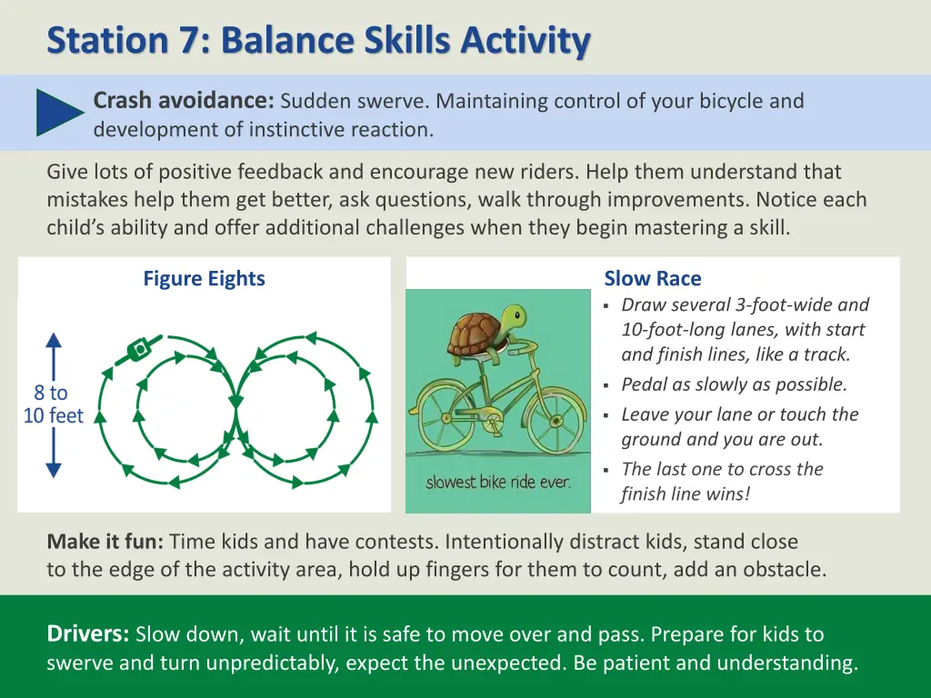 station 7 balance skills activity