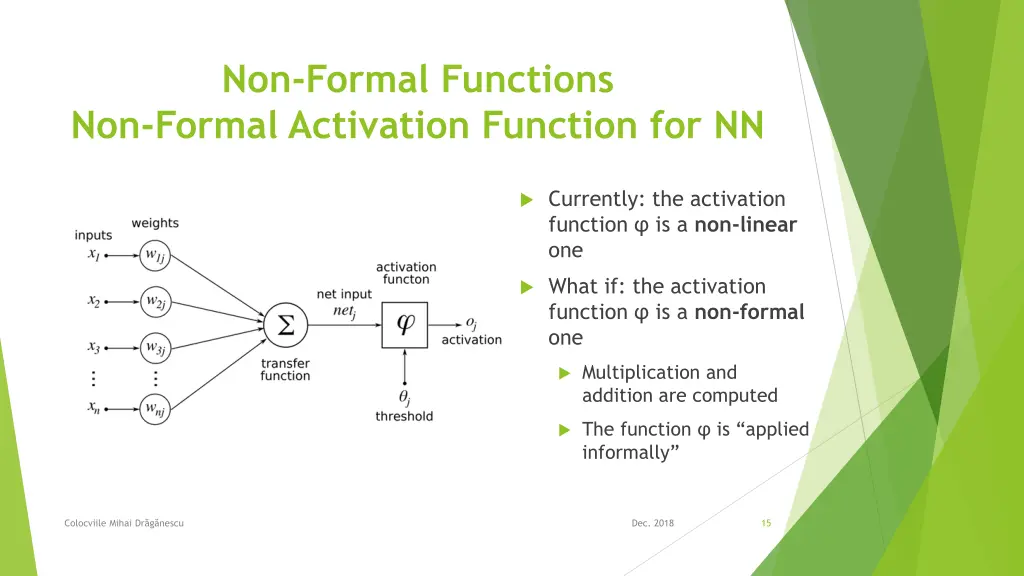 non formal functions non formal activation