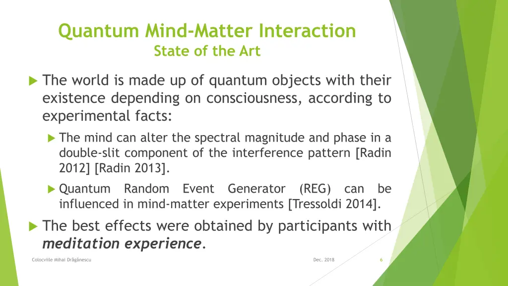 quantum mind matter interaction state of the art