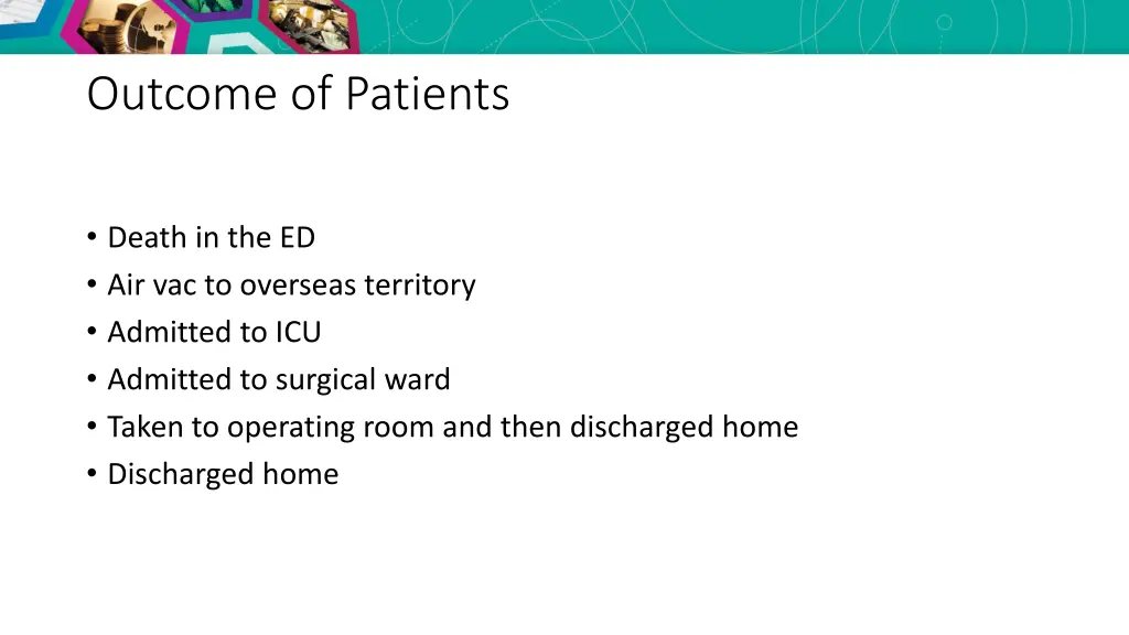 outcome of patients