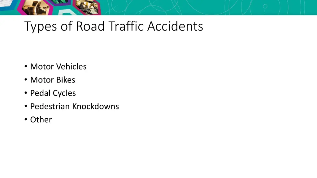 types of road traffic accidents