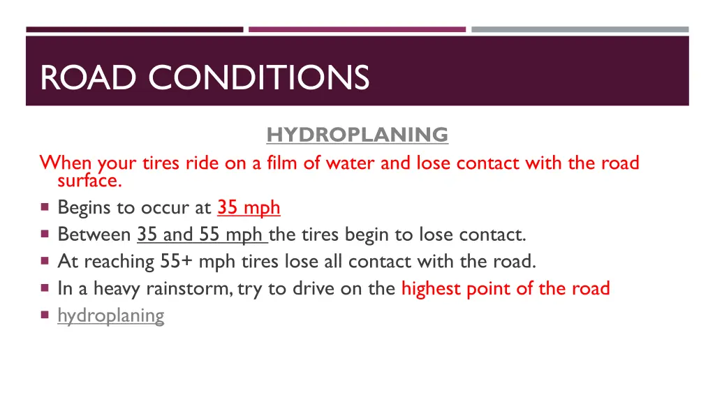 road conditions 1