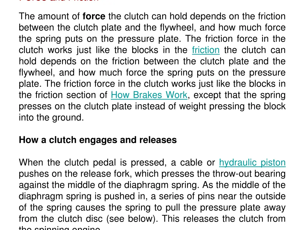 force and friction