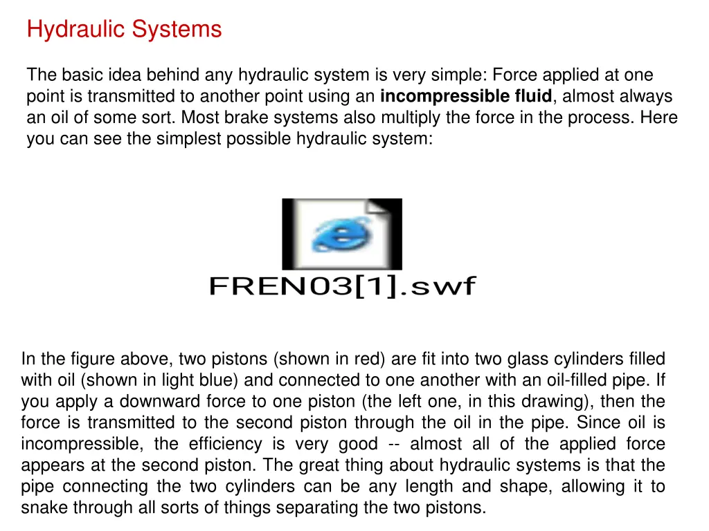 hydraulic systems