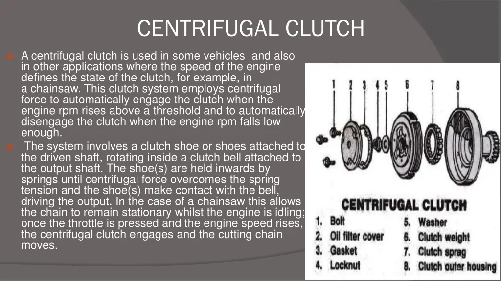 centrifugal clutch