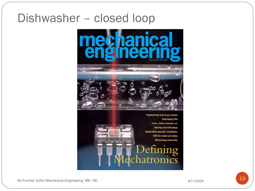 dishwasher closed loop