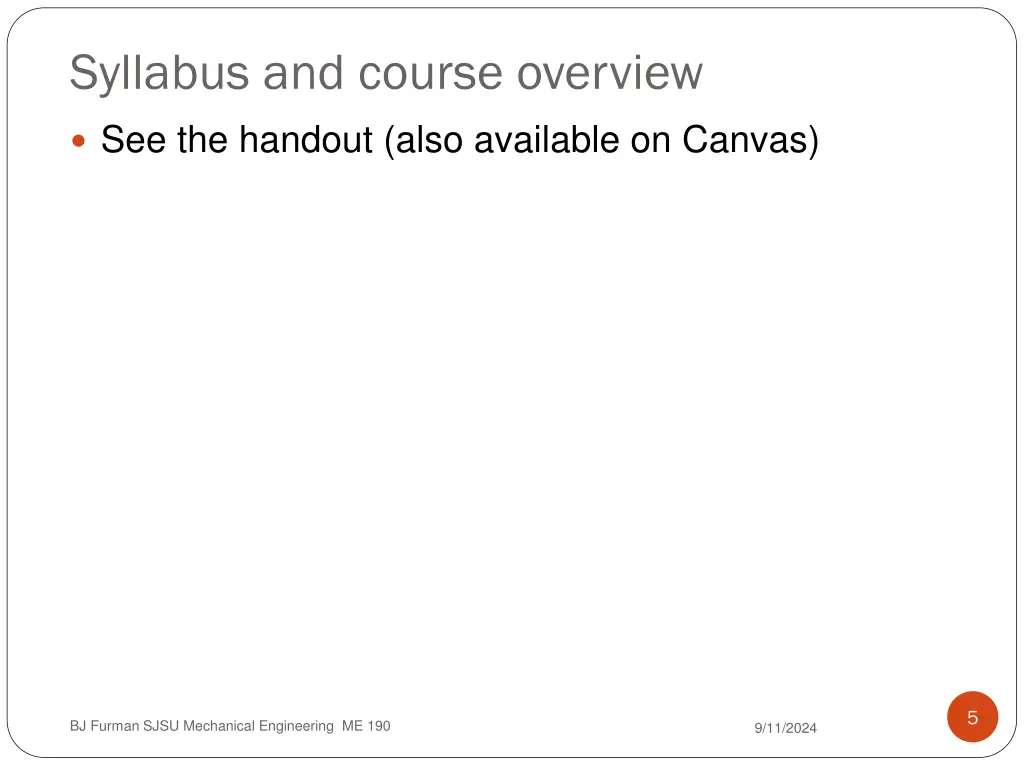 syllabus and course overview