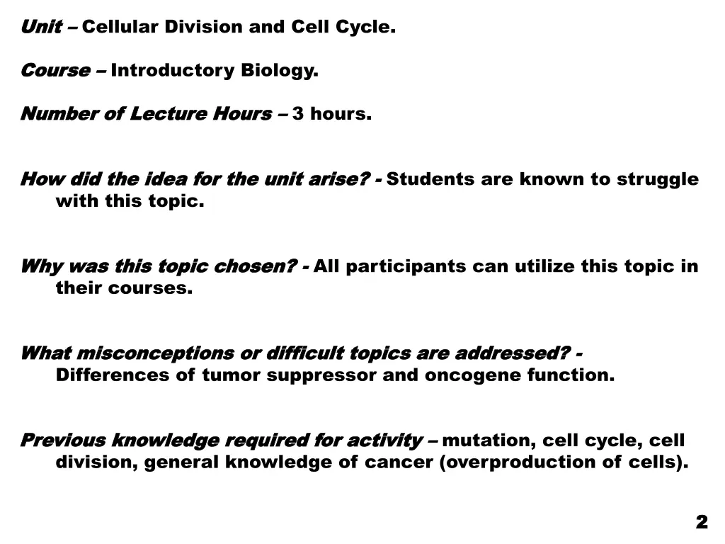 unit unit cellular division and cell cycle