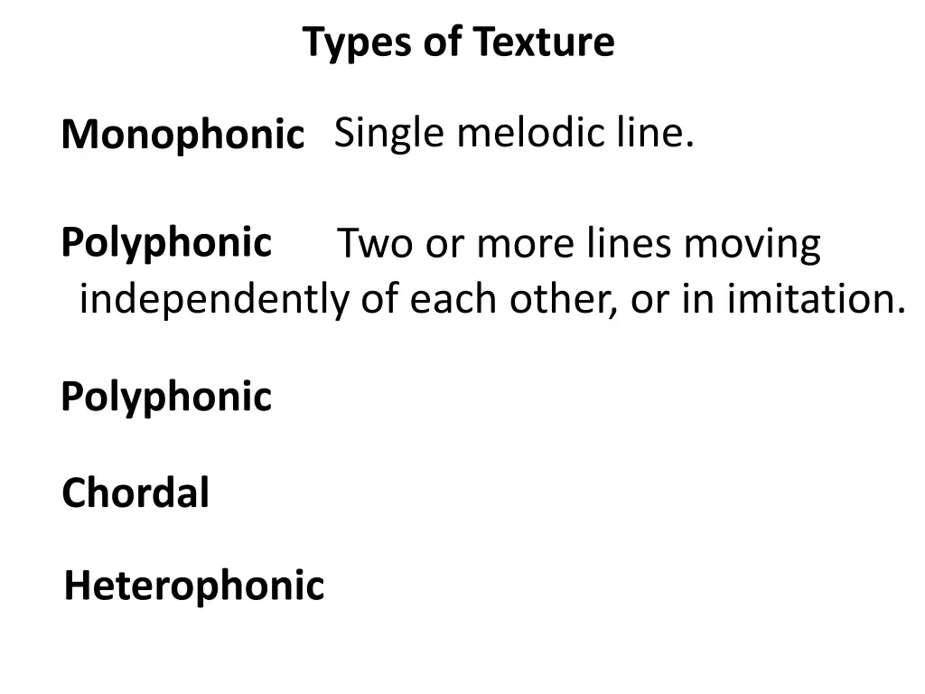 types of texture 2