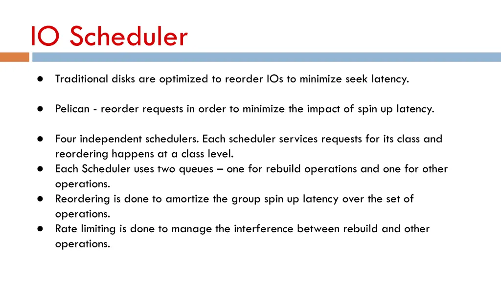 io scheduler