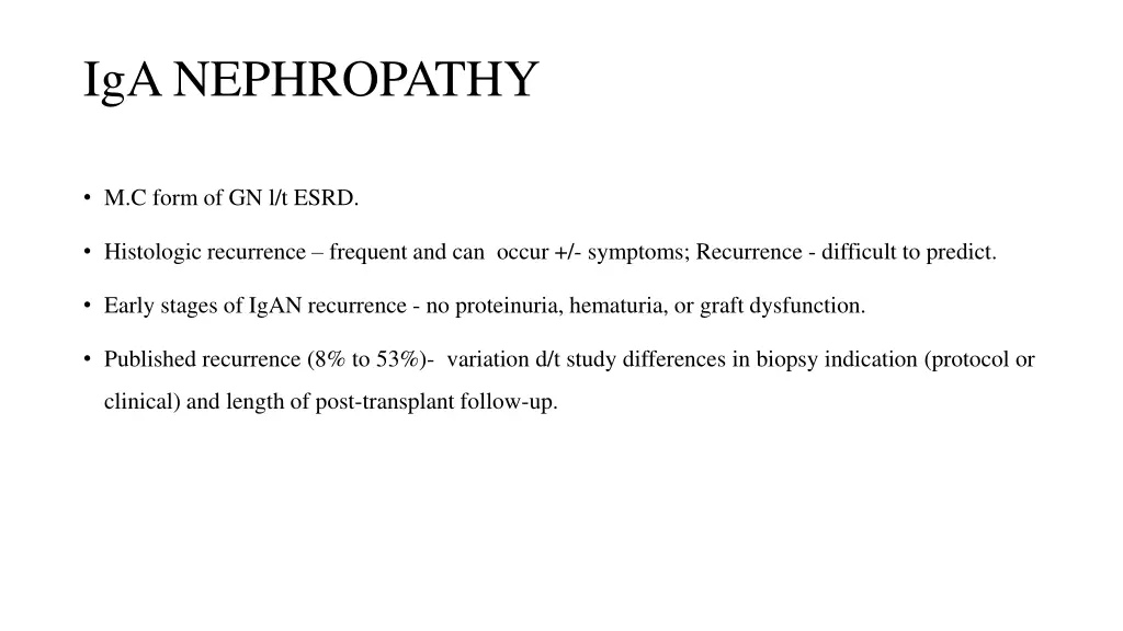 iga nephropathy