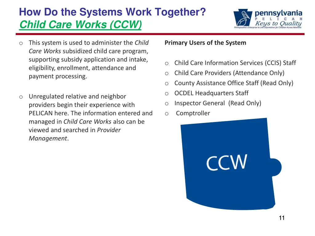 how do the systems work together child care works