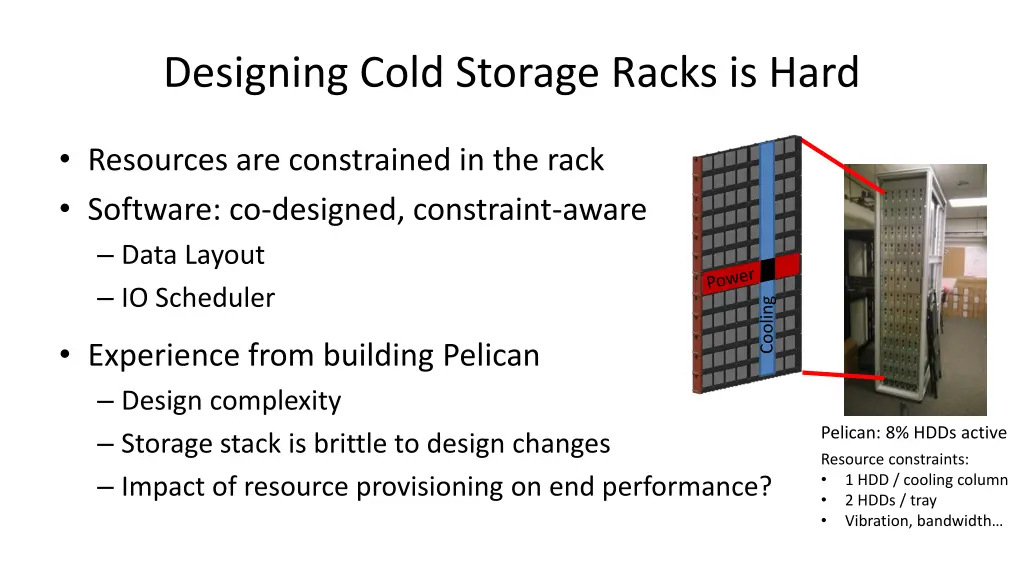 designing cold storage racks is hard