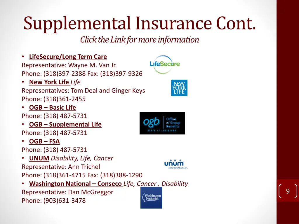 supplemental insurance cont click the link