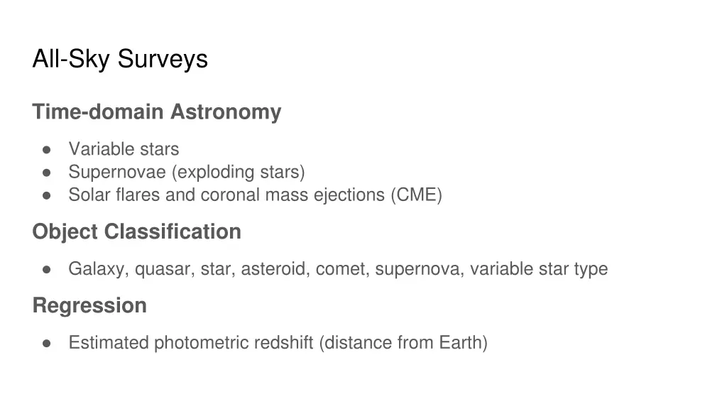 all sky surveys 2