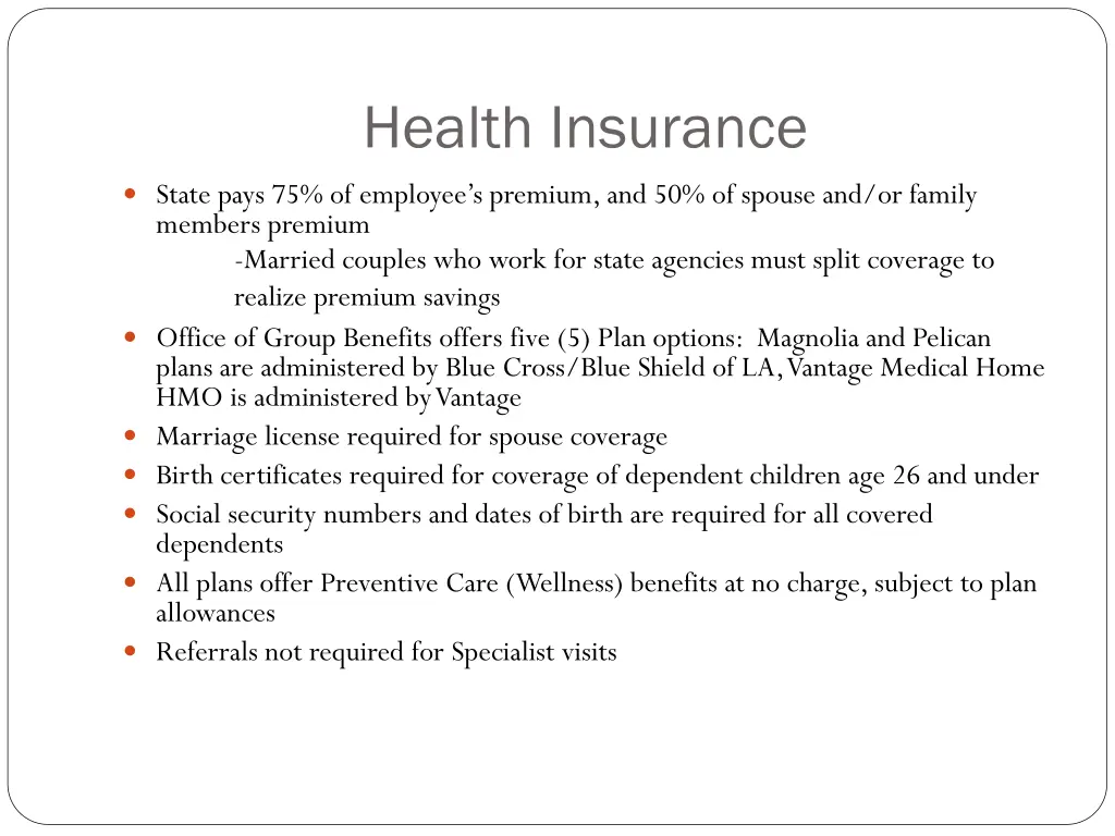 health insurance