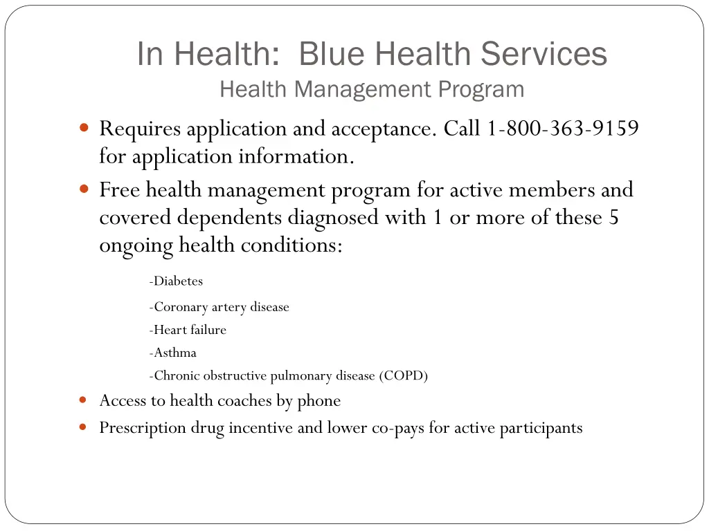 in health blue health services health management