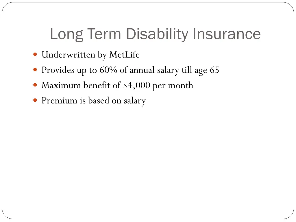 long term disability insurance