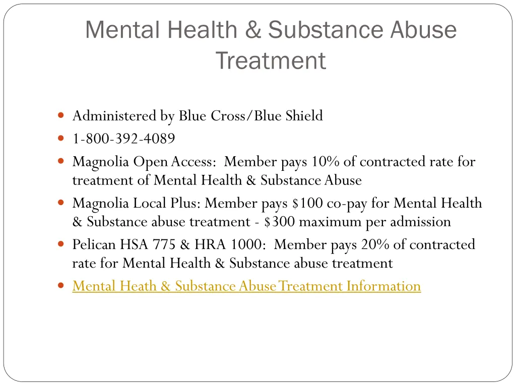 mental health substance abuse treatment