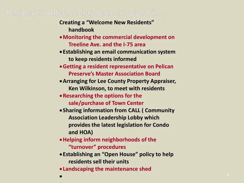 creating a welcome new residents handbook