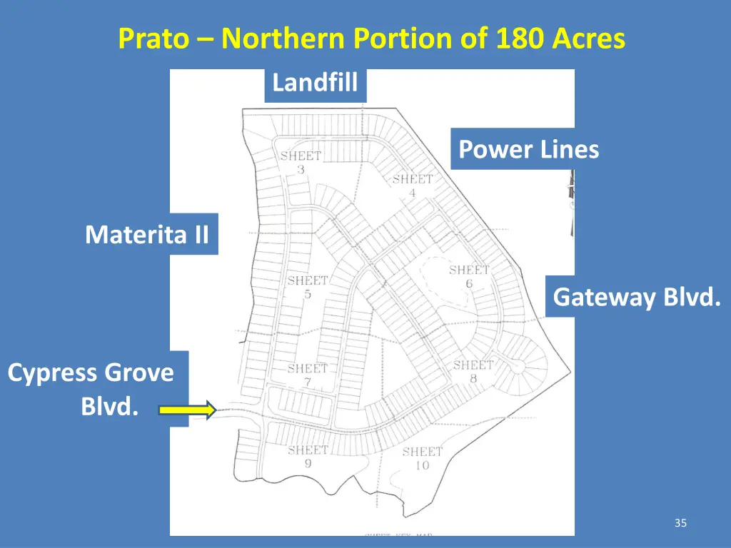 prato northern portion of 180 acres