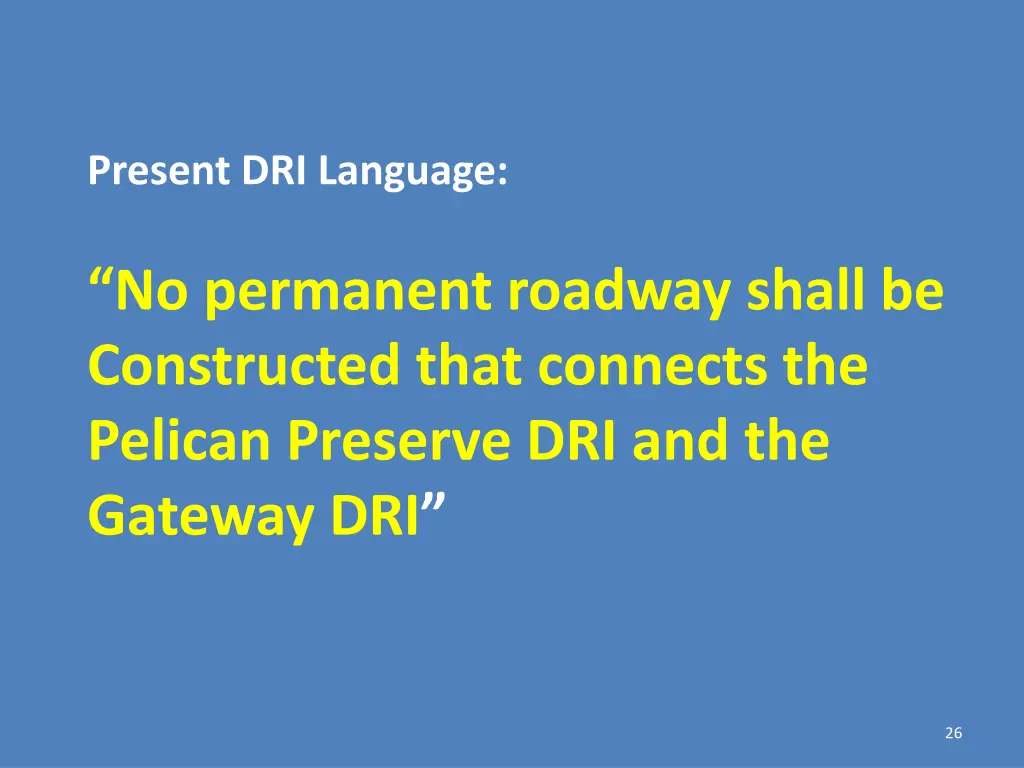 present dri language