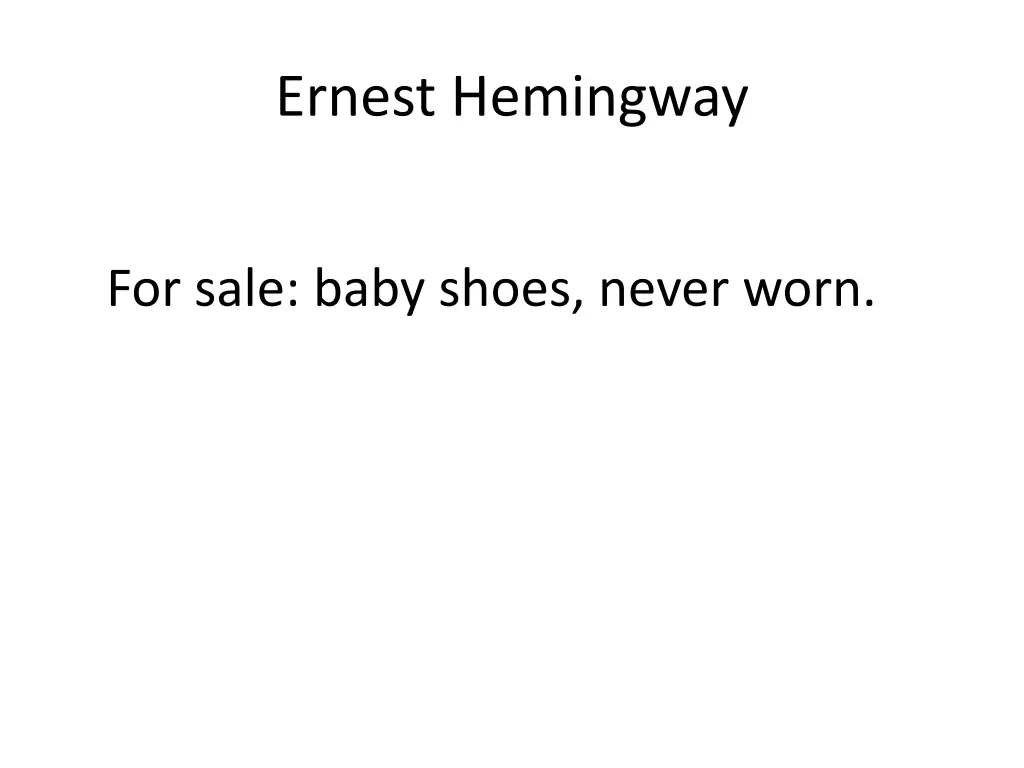 ernest hemingway