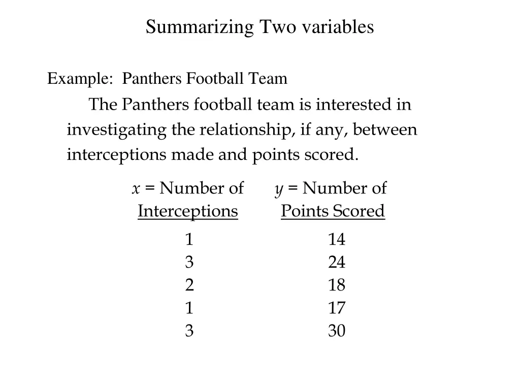 summarizing two variables 8