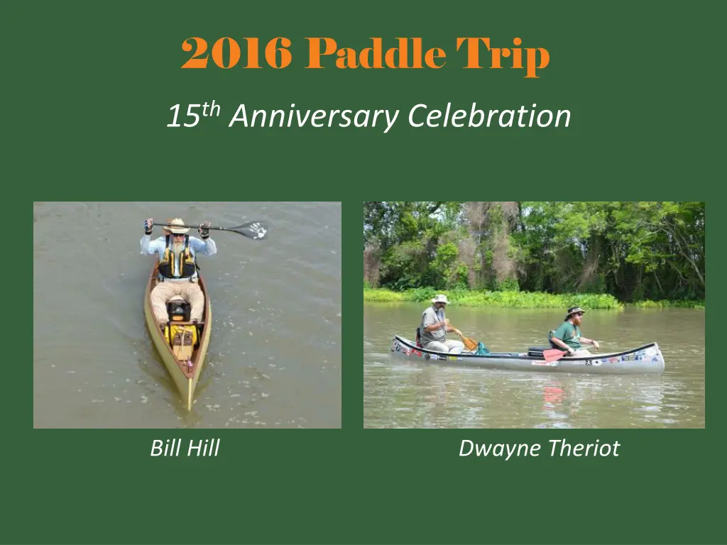 2016 paddle trip