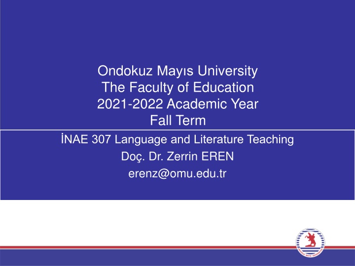 ondokuz may s university the faculty of education