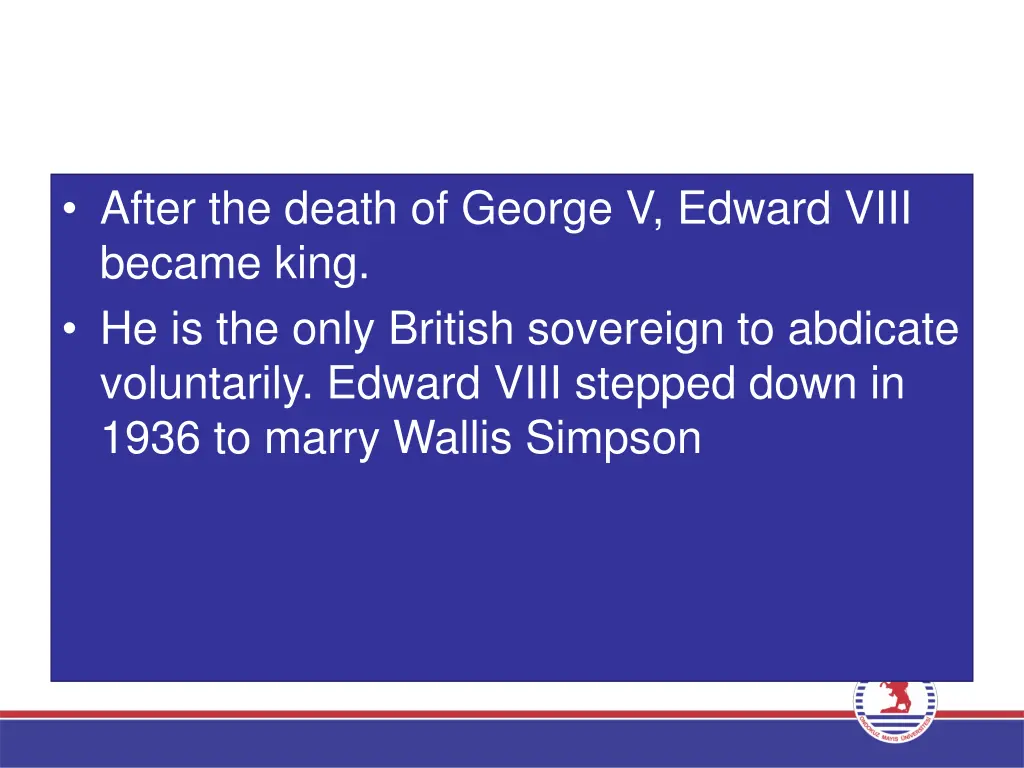 after the death of george v edward viii became