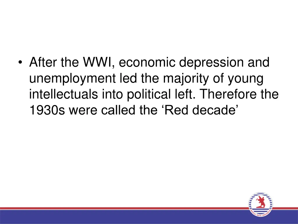 after the wwi economic depression