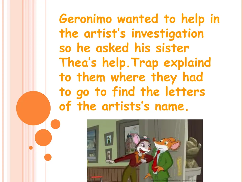 geronimo wanted to help in the artist