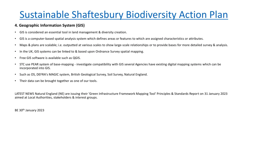 sustainable shaftesbury biodiversity action plan 3